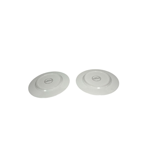 Mikasa Cathy Hardwick Parchment Taupe Appetizer Or Dessert Plate A6825 Set Of 2 - Picture 12 of 12